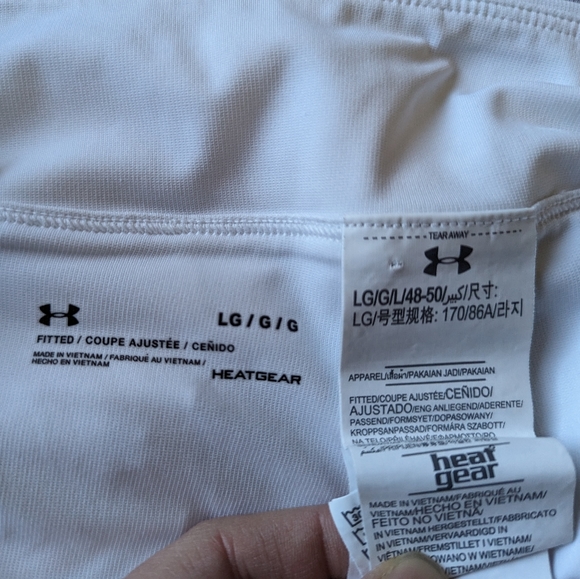 Under Armour Links Knit Mesh Skort in White/Grey - Picture 6 of 8